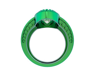 Jewelry isolated on background. 3d rendering - illustration