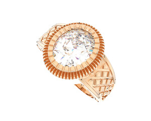 Jewelry isolated on background. 3d rendering - illustration