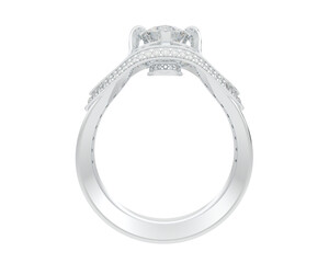 Obraz premium Jewelry isolated on background. 3d rendering - illustration