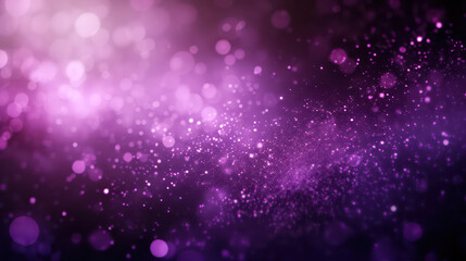 Fototapeta na wymiar purple luxury glitter and bokeh particles, purple bokeh background, holiday festival background