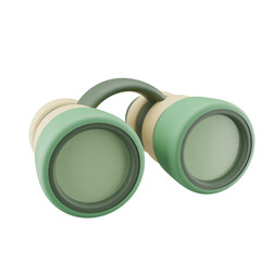 Binoculars 3D Icon