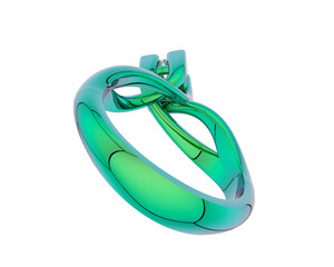 Jewelry isolated on background. 3d rendering - illustration