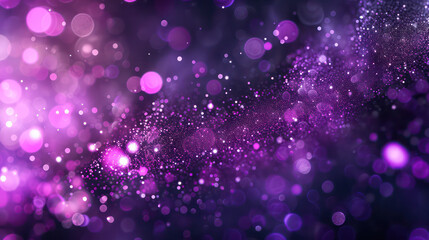 purple luxury glitter and bokeh particles, purple bokeh background, holiday festival background