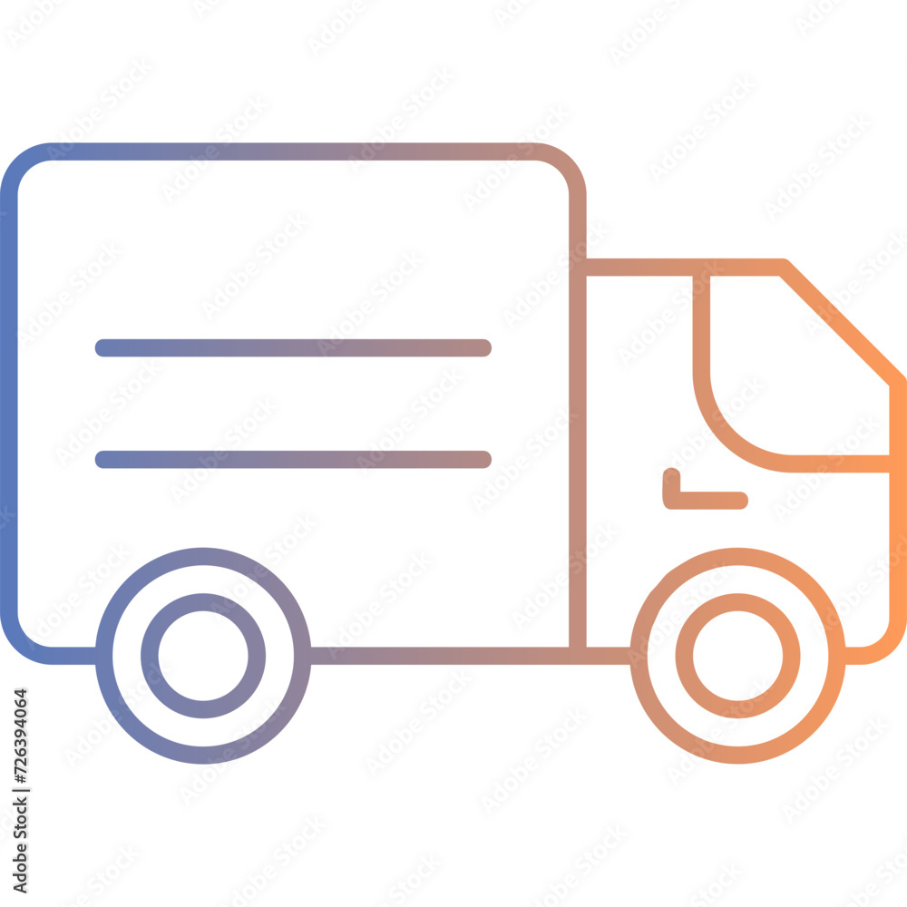 Canvas Prints delivery truck icon