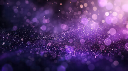 purple luxury glitter and bokeh particles, purple bokeh background, holiday festival background