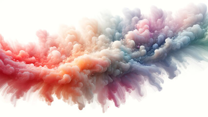 Fototapeta premium Serene Abstract Wisps in Colorful Harmony