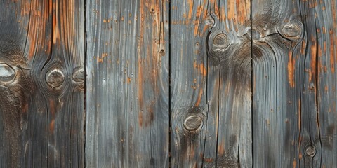Close Up of Weathered Wooden Wall With Peeling Paint