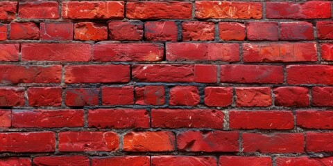 Close Up of a Red Brick Wall