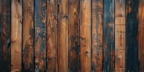 Close-Up of Wooden Fence With Bird Perched