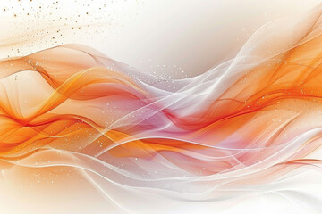 Abstract futuristic background with red wave shapes. Visualization of motion waves. Wallpaper or backdrop for modern projects