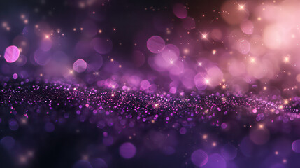 purple luxury glitter and bokeh particles, purple bokeh background, holiday festival background