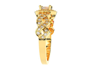 Jewelry isolated on background. 3d rendering - illustration