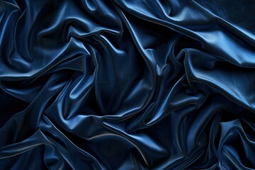 Fototapeta premium satin navy blue, in the style of shiny, blue and black, imitated material, blue, shiny,glossy, renaissance