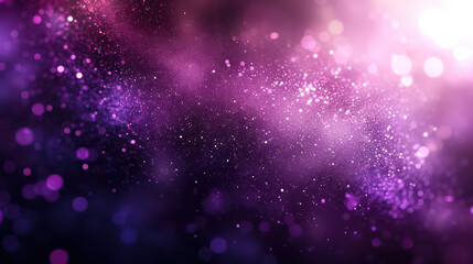 Obraz na płótnie Canvas purple luxury glitter and bokeh particles, purple bokeh background, holiday festival background
