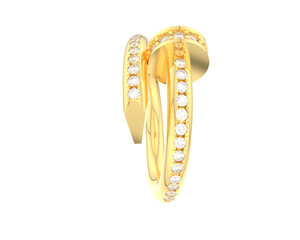 Jewelry isolated on background. 3d rendering - illustration