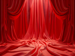 red velvet curtain background