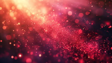 Fototapeta na wymiar red luxury glitter and bokeh particles, red bokeh background, holiday festival background