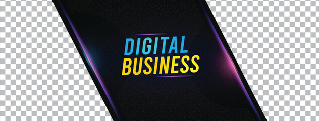 colorful digital business purple background banner vector with facebook cover size modern template