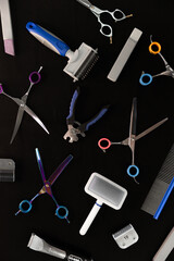 grooming tools, dog grooming, pet beauty salon