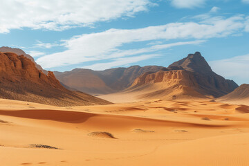 Fototapeta na wymiar Jordan desert with dunes and mountains, aerial top high view, day light