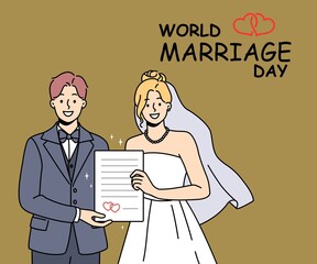 WORLD MARRIAGE DAY TEMPLATE DESIGN 
