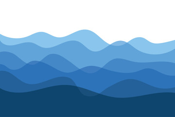 Blue waves background