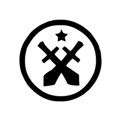 Obraz premium Army special force icon