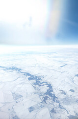 view from an airplane window