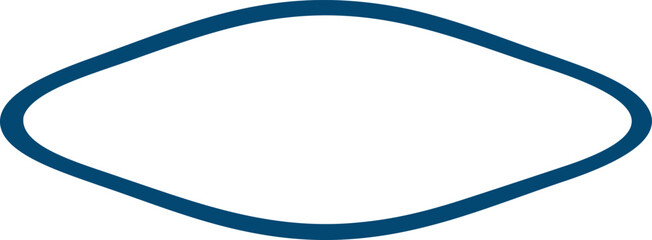 Frame shape flat illustration. Border silhouette design element