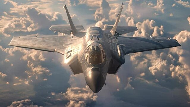 F-35 fighter jets are flying in the sky performing missions.