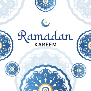 Ramadan Kareem background with mandala