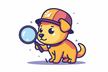 A cartoon dog illustration
