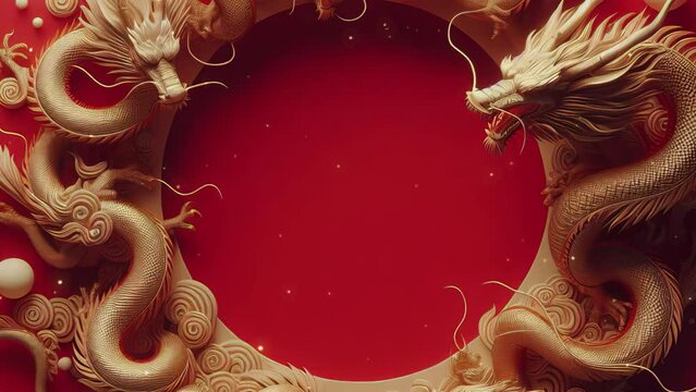 dragon for chinese new year concept with copy space for text