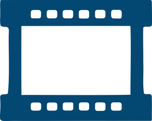 Frame shape flat illustration. Border silhouette design element