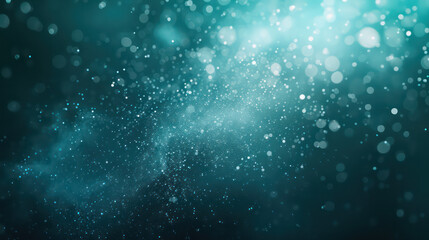 turqoise luxury glitter and bokeh particles, turqoise bokeh background, holiday festival background