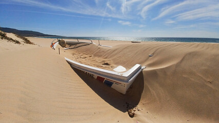 boat on the sand