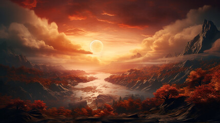 A captivating landscape with warm hues.