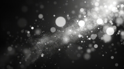 grey white luxury glitter and bokeh particles, grey white bokeh background, holiday festival...