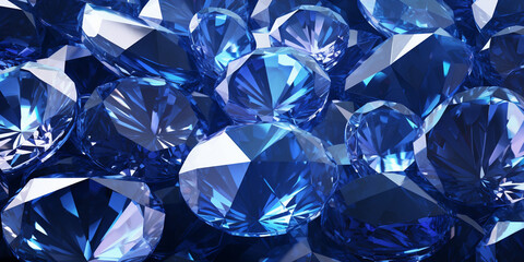 Mesmerizing Sapphire Gemstones In Various Shapes Stunning, 
Beautiful shiny gem background, 
Blue Diamond