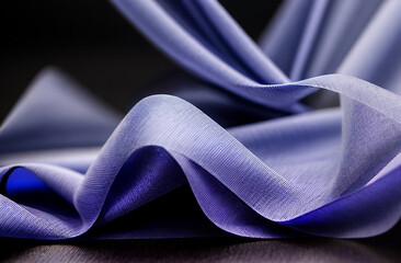 Background with airy purple fabric with smoke.