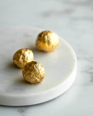 truffle in edible foil