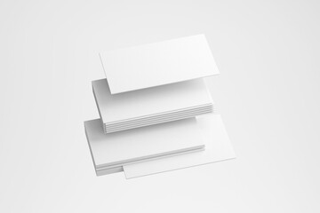 3d render card mockup with minimalist background