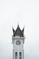 Jam Gadang, an iconic clock tower in Bukittinggi, West Sumatra, Indonesia