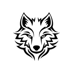 Fox sketch. Hand drawn fox illustration in pencil. Red fox standing isolated on white background.
