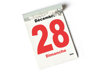 28 . D&eacute;cembre 2025