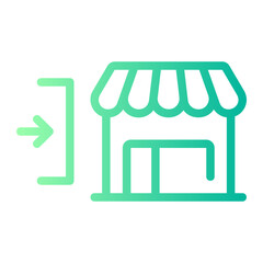 market penetration gradient icon