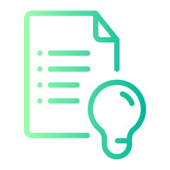 financial planning gradient icon