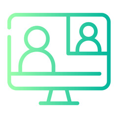 meeting gradient icon