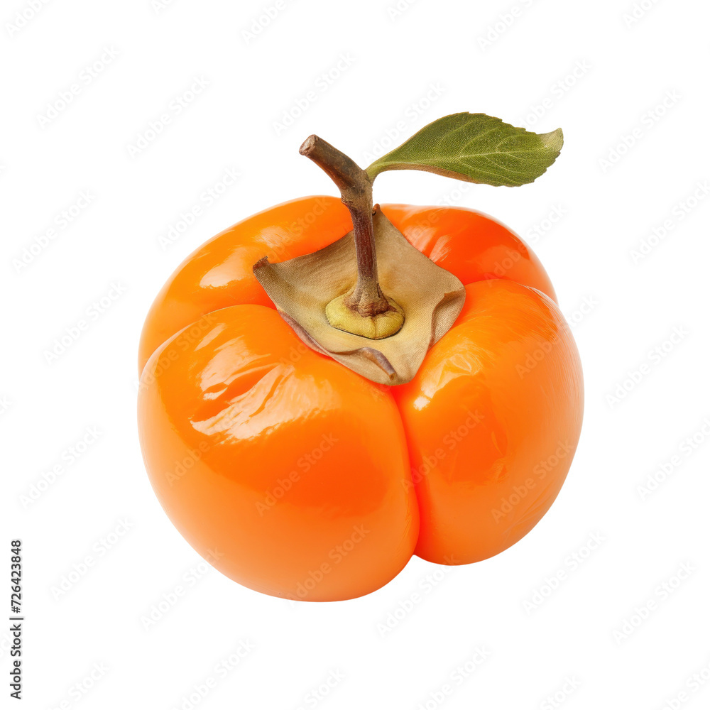 Wall mural sweet dried persimmon on transparent background