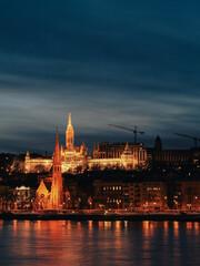 Obraz premium Budapest in evening lights.